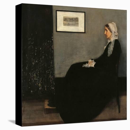 Arrangement in Gray and Black No. 1 (Whistler's Mother)-James Abbott McNeill Whistler-Stretched Canvas