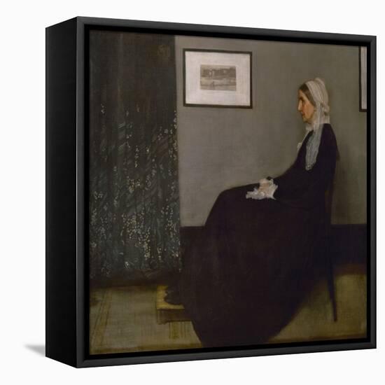 Arrangement in grey and black No. 1, or the painters mother Anna Mathilda McNeill (1804-1881).-James Abbott McNeill Whistler-Framed Stretched Canvas
