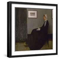 Arrangement in grey and black No. 1, or the painters mother Anna Mathilda McNeill (1804-1881).-James Abbott McNeill Whistler-Framed Giclee Print