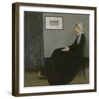 Arrangement in Grey and Black No.1: Portrait of the Artist's Mother, c.1871-James Abbott McNeill Whistler-Framed Giclee Print