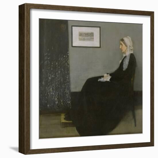 Arrangement in Grey and Black No.1: Portrait of the Artist's Mother, c.1871-James Abbott McNeill Whistler-Framed Giclee Print