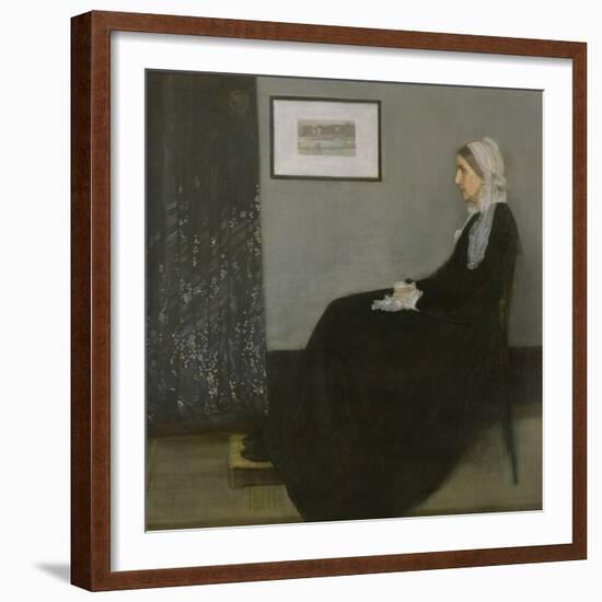 Arrangement in Grey and Black No.1: Portrait of the Artist's Mother, c.1871-James Abbott McNeill Whistler-Framed Giclee Print