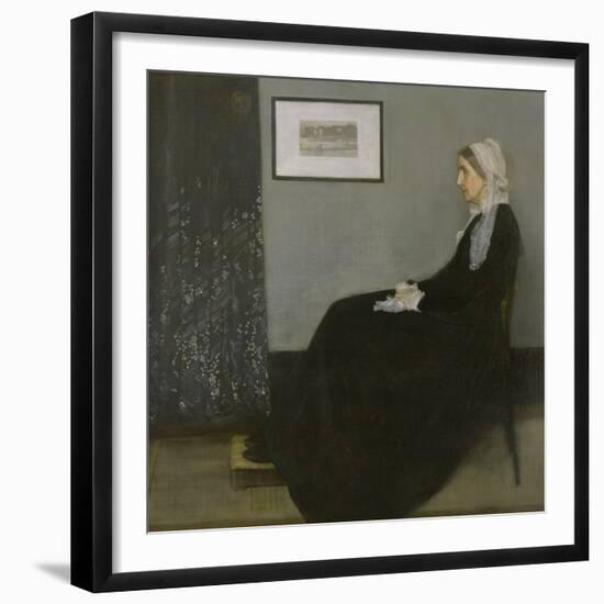 Arrangement in Grey and Black No.1: Portrait of the Artist's Mother, c.1871-James Abbott McNeill Whistler-Framed Giclee Print