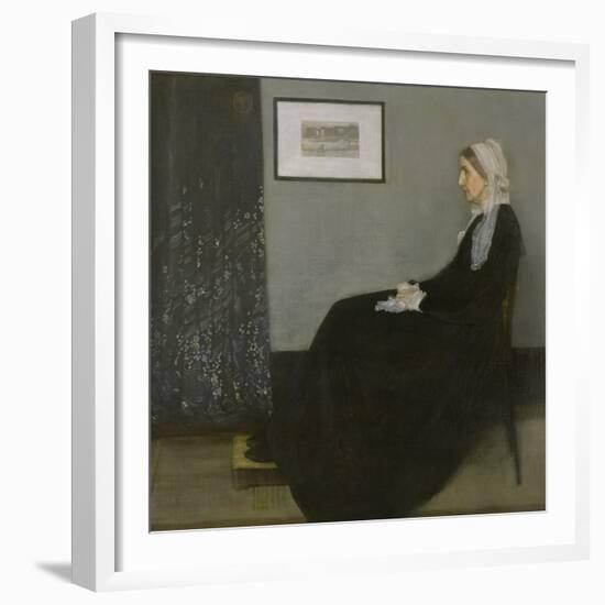 Arrangement in Grey and Black No.1: Portrait of the Artist's Mother, c.1871-James Abbott McNeill Whistler-Framed Giclee Print