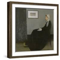 Arrangement in Grey and Black No.1: Portrait of the Artist's Mother, c.1871-James Abbott McNeill Whistler-Framed Giclee Print