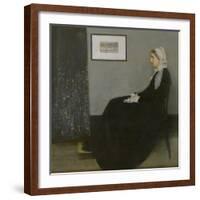 Arrangement in Grey and Black No.1: Portrait of the Artist's Mother, c.1871-James Abbott McNeill Whistler-Framed Giclee Print