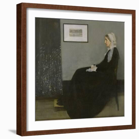 Arrangement in Grey and Black No.1: Portrait of the Artist's Mother, c.1871-James Abbott McNeill Whistler-Framed Giclee Print