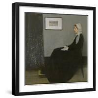 Arrangement in Grey and Black No.1: Portrait of the Artist's Mother, c.1871-James Abbott McNeill Whistler-Framed Giclee Print