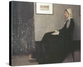 Arrangement In Grey and Black, No.1: Portrait Of The Artist's Mother-James Abbott McNeill Whistler-Stretched Canvas