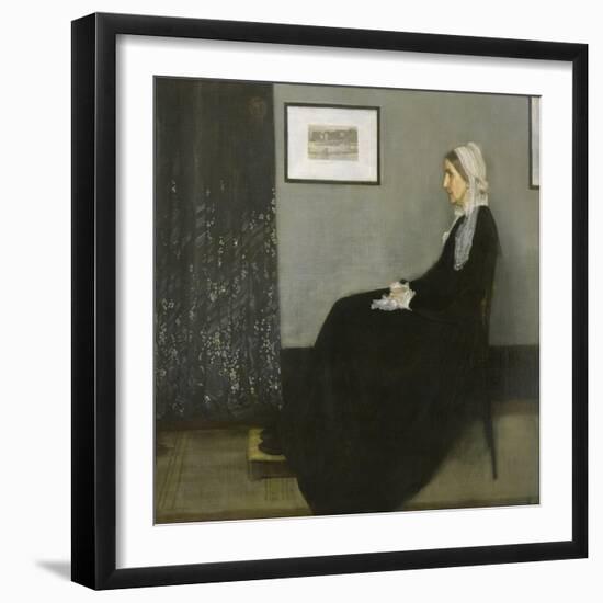 Arrangement in Grey and Black No. 1-James Abbott McNeill Whistler-Framed Giclee Print