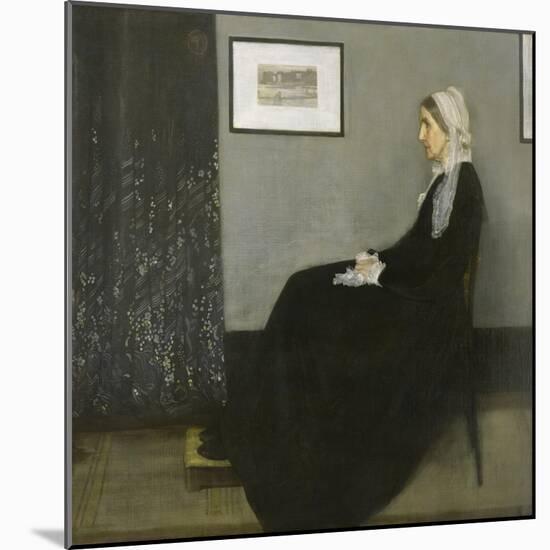 Arrangement in Grey and Black No. 1-James Abbott McNeill Whistler-Mounted Giclee Print