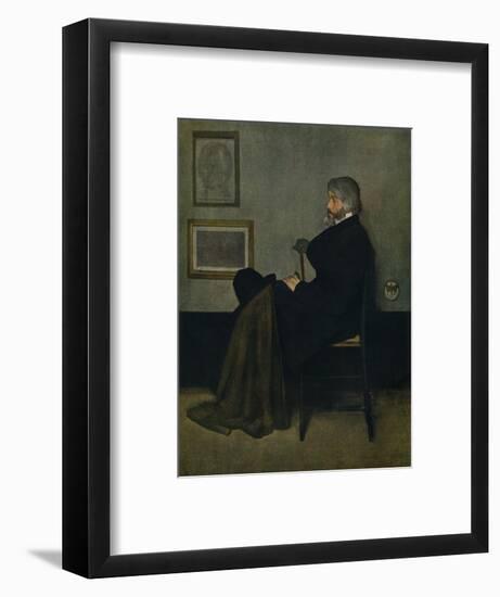 'Arrangement in Grey and Black, No.2: Thomas Carlyle', c1872-James Abbott McNeill Whistler-Framed Giclee Print