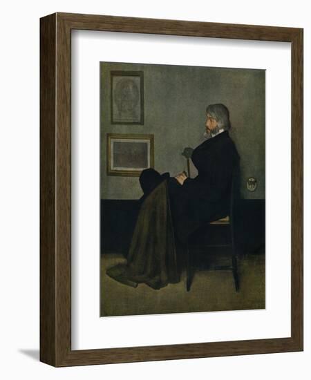 'Arrangement in Grey and Black, No.2: Thomas Carlyle', c1872-James Abbott McNeill Whistler-Framed Giclee Print