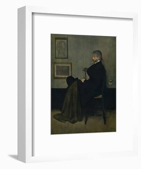 'Arrangement in Grey and Black, No.2: Thomas Carlyle', c1872-James Abbott McNeill Whistler-Framed Giclee Print