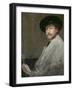 Arrangement in Grey: Portrait of the Painter, C.1872 (Oil on Canvas)-James Abbott McNeill Whistler-Framed Giclee Print