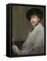 Arrangement in Grey: Portrait of the Painter, C.1872 (Oil on Canvas)-James Abbott McNeill Whistler-Framed Stretched Canvas