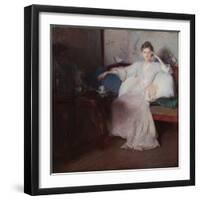 Arrangement in Pink and Gray (Afternoon Tea) (Oil on Canvas)-Edmund Charles Tarbell-Framed Giclee Print