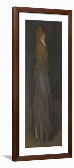 ‘Arrangement in Yellow and Gray’: Effie Deans, c.1876-78-James Abbott McNeill Whistler-Framed Giclee Print