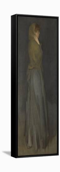 Arrangement in Yellow and Gray-James Abbott McNeill Whistler-Framed Stretched Canvas