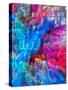 Arrangement of colorful artificial butterflies.-Merrill Images-Stretched Canvas