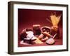 Arrangement of Earthy Foods Including Uncooked Barley, Cracked Oats, Wild Rice, and Various Pasta-Mark Kauffman-Framed Photographic Print