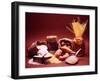 Arrangement of Earthy Foods Including Uncooked Barley, Cracked Oats, Wild Rice, and Various Pasta-Mark Kauffman-Framed Photographic Print