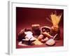 Arrangement of Earthy Foods Including Uncooked Barley, Cracked Oats, Wild Rice, and Various Pasta-Mark Kauffman-Framed Photographic Print