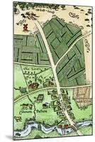 Arrangement of Manor Lands and a Farming Village in the Late Middle Ages-null-Mounted Giclee Print
