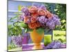 Arrangement of Roses and Lilac-Friedrich Strauss-Mounted Photographic Print