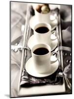 Arrangement of Two Cups of Coffee and Chocolates-Joff Lee-Mounted Photographic Print