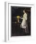 Arranging Daffodils, 1894-Carl Thomsen-Framed Giclee Print