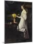 Arranging Daffodils-Carl Thomsen-Mounted Giclee Print
