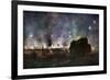 Arras on Fire at At Night, France, July 1915-Francois Flameng-Framed Giclee Print