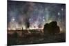 Arras on Fire at At Night, France, July 1915-Francois Flameng-Mounted Giclee Print