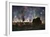 Arras on Fire at At Night, France, July 1915-Francois Flameng-Framed Giclee Print