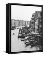 Array of Boats, Venice-Cyndi Schick-Framed Stretched Canvas