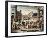 Arrest and Execution of Sir Thomas More, English statesman, Chancellor to Henry VIII-Antoine Caron-Framed Giclee Print