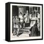 Arrest of Archbishop Geoffrey in a Monastery at Dover-null-Framed Stretched Canvas