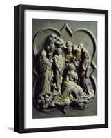 Arrest of Christ, Gilded Bronze Panel-null-Framed Giclee Print