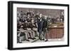 Arrest of Deputy Atheist Brandlaugh for Refusing to Leave the Chamber of Commons, London, England-null-Framed Giclee Print