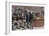 Arrest of Deputy Atheist Brandlaugh for Refusing to Leave the Chamber of Commons, London, England-null-Framed Giclee Print