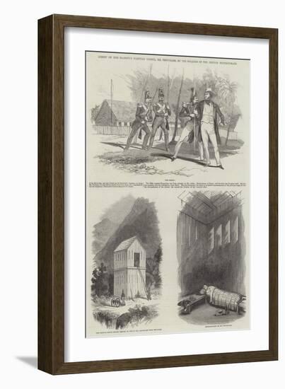 Arrest of Her Majesty's Tahitian Consul, Mr Pritchard, by the Soldiers of the French Protectorate-null-Framed Giclee Print