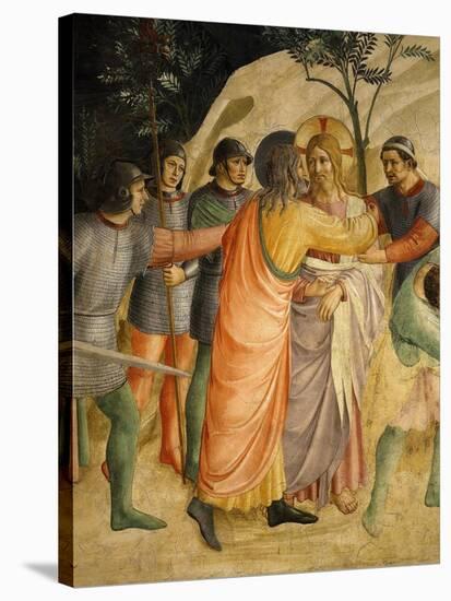 Arrest of Jesus and Judas' Kiss, Fresco 1437-45-Fra Angelico-Stretched Canvas