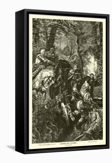 Arrest of Luther, by Harrach-null-Framed Stretched Canvas