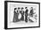 Arrest of Mrs Pankhurst, Pankhurst and Mrs Drummond. Mr.Jarvis Reading the Warrant at Clements Inn-null-Framed Giclee Print