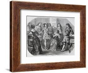 Arrest of Nicolas Fouquet Superintendent of Finance-Felix Philippoteaux-Framed Giclee Print