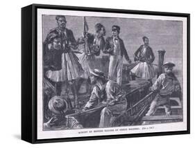 Arrest of the British Sailors by Greek Soldiers Ad 1850-William Heysham Overend-Framed Stretched Canvas