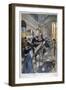 Arrest of the Café Terminus Bomber, Paris, 1894-Oswaldo Tofani-Framed Giclee Print