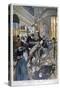 Arrest of the Café Terminus Bomber, Paris, 1894-Oswaldo Tofani-Stretched Canvas