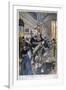 Arrest of the Café Terminus Bomber, Paris, 1894-Oswaldo Tofani-Framed Giclee Print